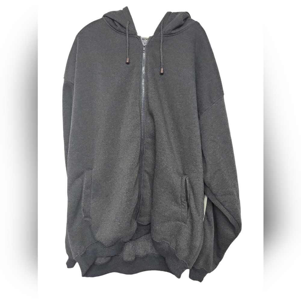 Old Skool Urbanwear Mens Long Sleeve Full Zip Gray Hoodie Size 3X NWT